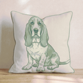 Basset Hound Throw Pillow - Hillcroft Home