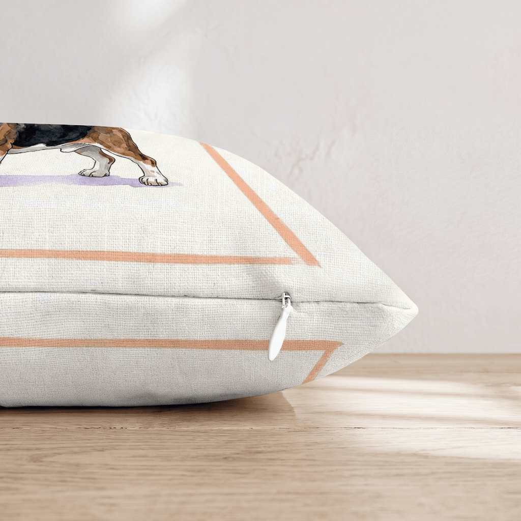 Basset Hound Tumbler Throw Pillow - Hillcroft Home