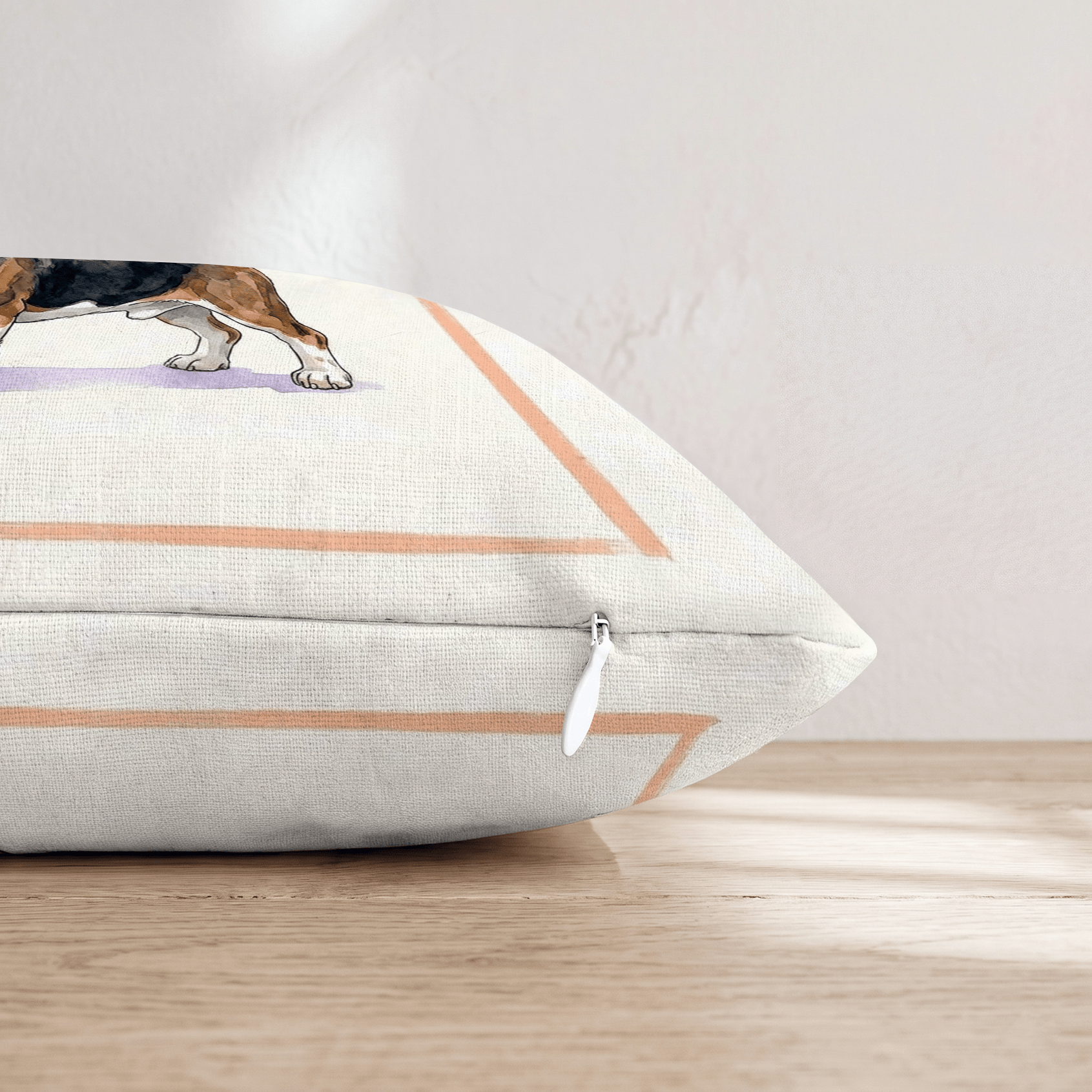 Basset Hound Tumbler Throw Pillow - Hillcroft Home
