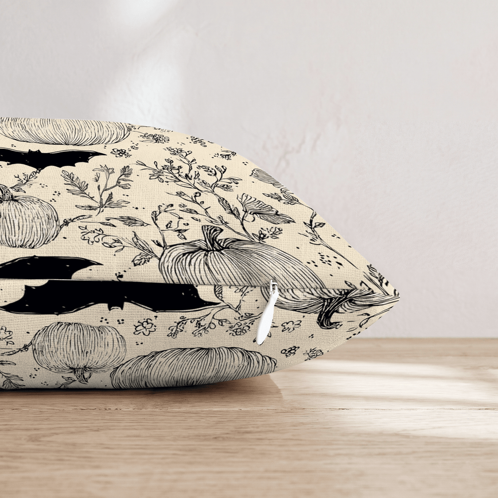 Bats and Botanicals Throw Pillow - Hillcroft Home