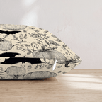 Bats and Botanicals Throw Pillow - Hillcroft Home