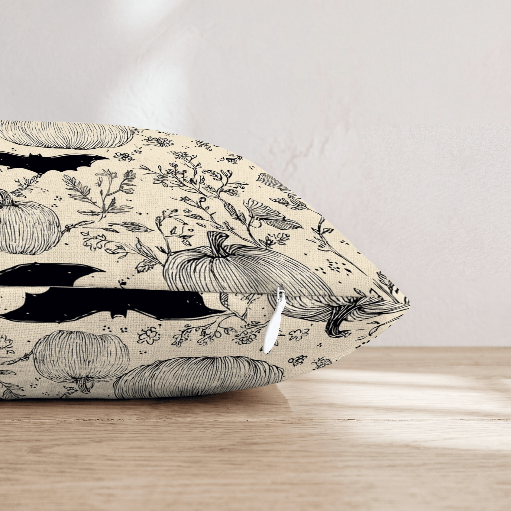 Bats and Botanicals Throw Pillow - Hillcroft Home