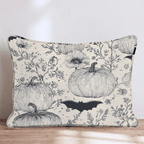 Bats and Botanicals Throw Pillow - Hillcroft Home