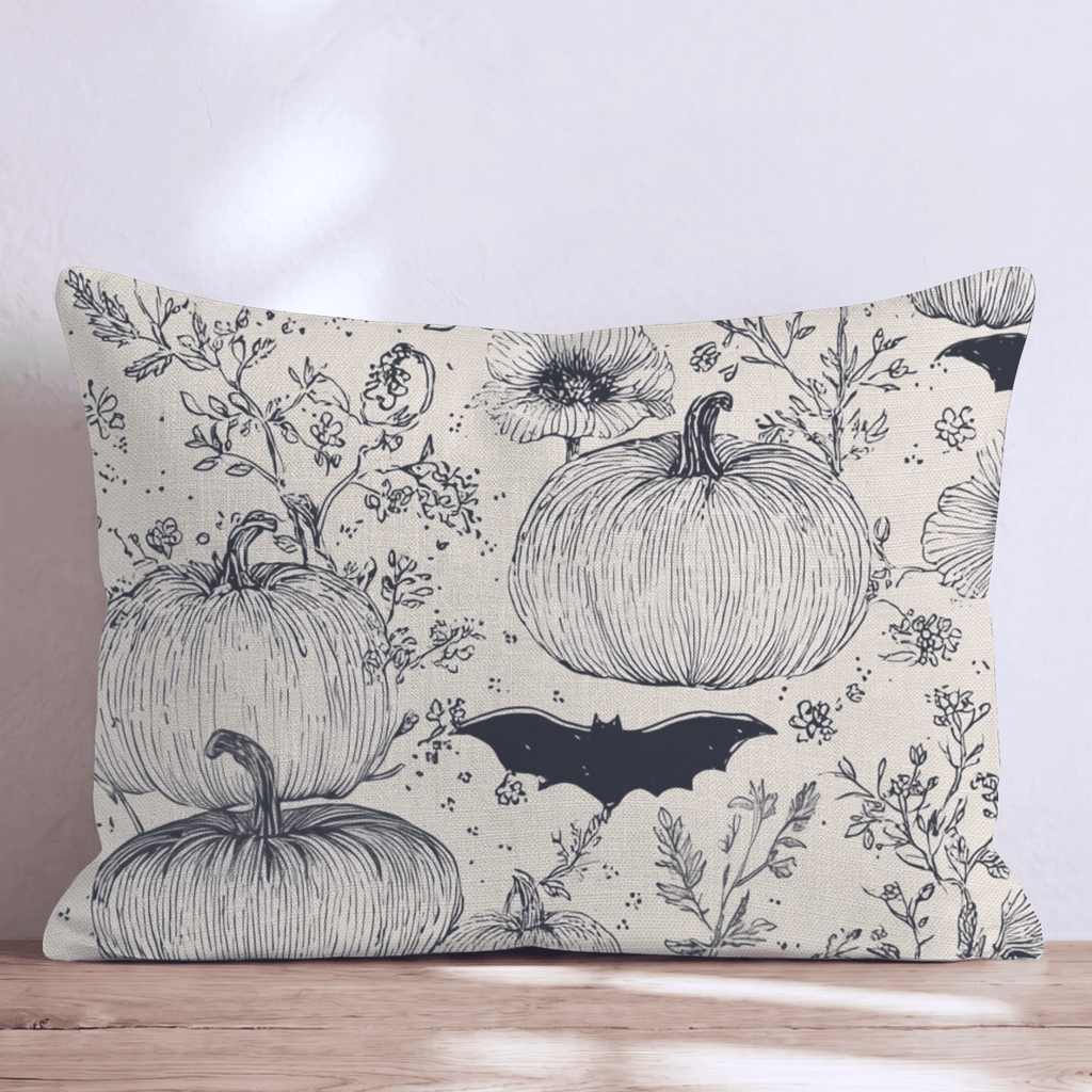 Bats and Botanicals Throw Pillow - Hillcroft Home