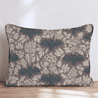 Bats Damask Throw Pillow - Hillcroft Home