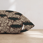 Bats Damask Throw Pillow - Hillcroft Home