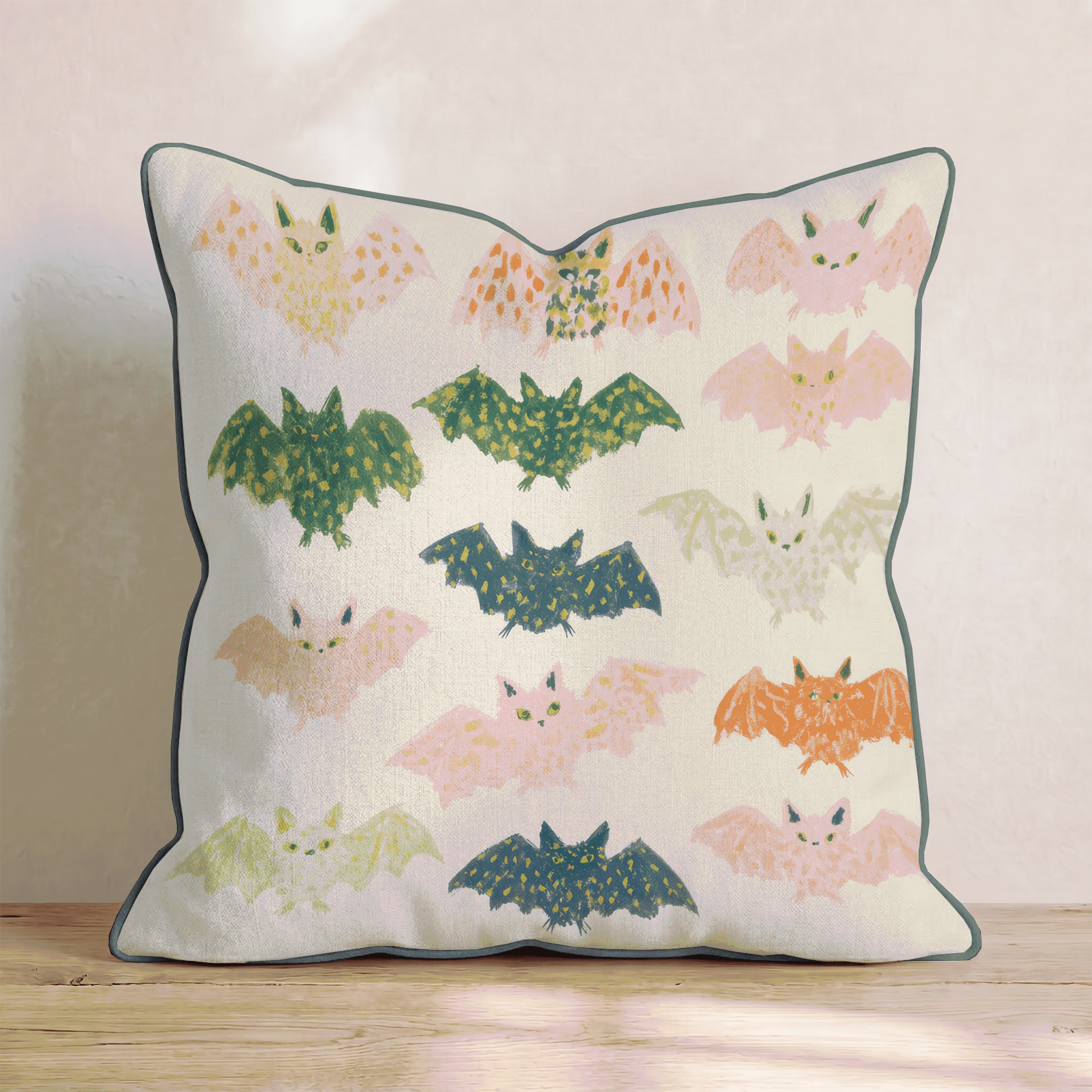 Bats Galore Throw Pillow - Hillcroft Home