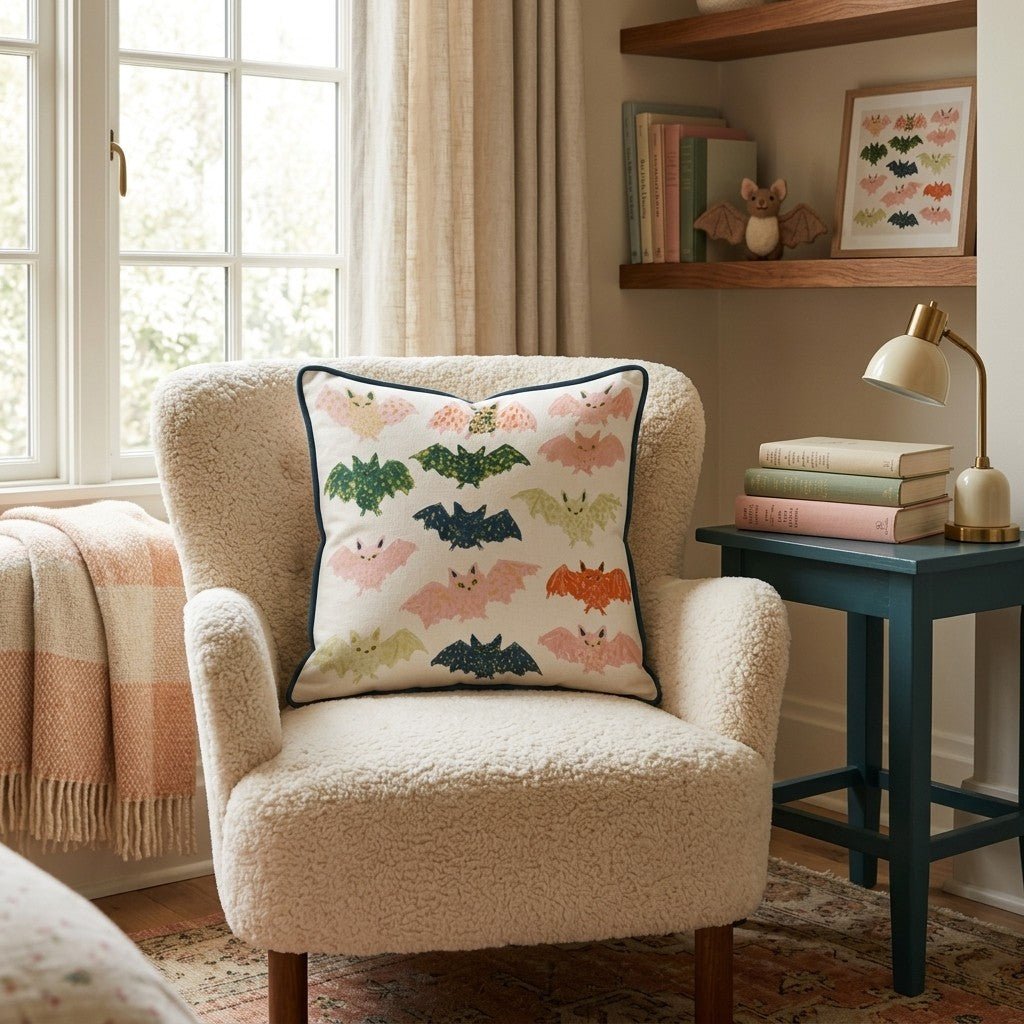 Bats Galore Throw Pillow - Hillcroft Home