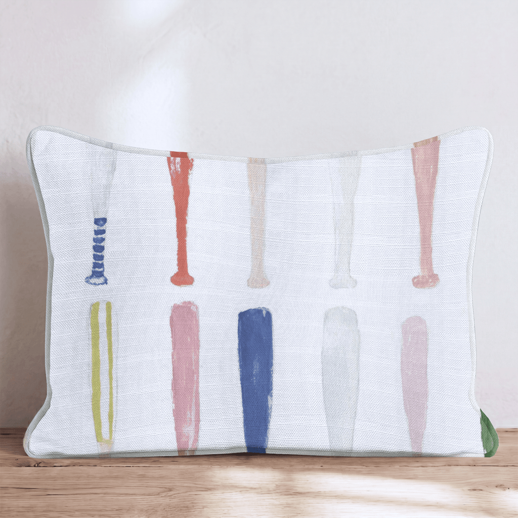 Batting Bats Throw Pillow - Hillcroft Home