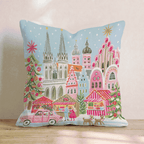 Bavarian Market Sleigh Throw Pillow - Hillcroft Home