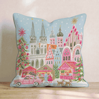 Bavarian Market Sleigh Throw Pillow - Hillcroft Home