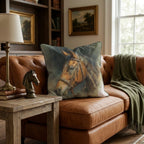 Bay Horse Bridle Throw Pillow - Hillcroft Home