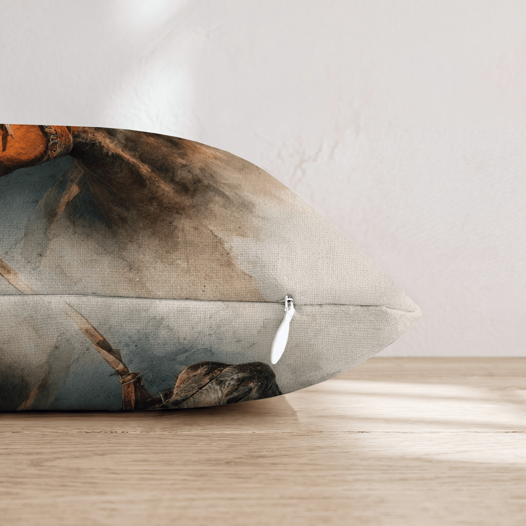 Bay Horse Bridle Throw Pillow - Hillcroft Home