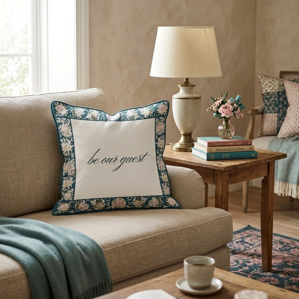 be our guest Throw Pillow - Hillcroft Home