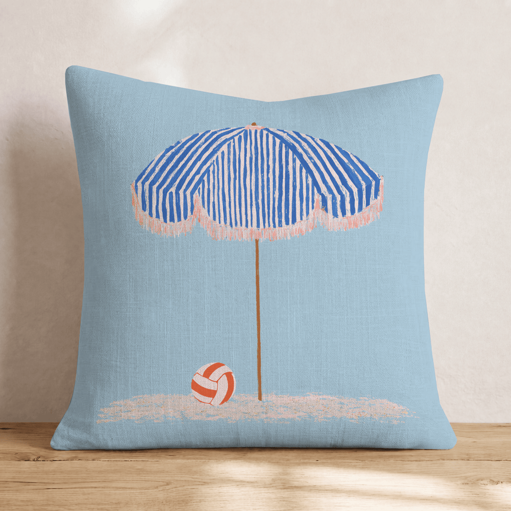 Beach and Volley Throw Pillow - Hillcroft Home