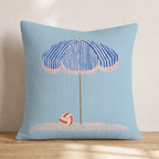 Beach and Volley Throw Pillow - Hillcroft Home