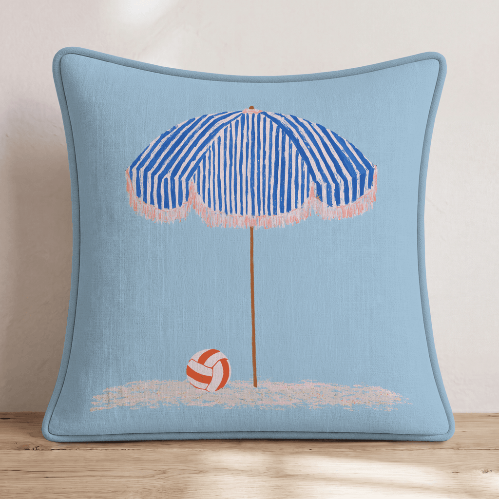Beach and Volley Throw Pillow - Hillcroft Home