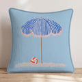 Beach and Volley Throw Pillow - Hillcroft Home