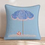 Beach and Volley Throw Pillow - Hillcroft Home