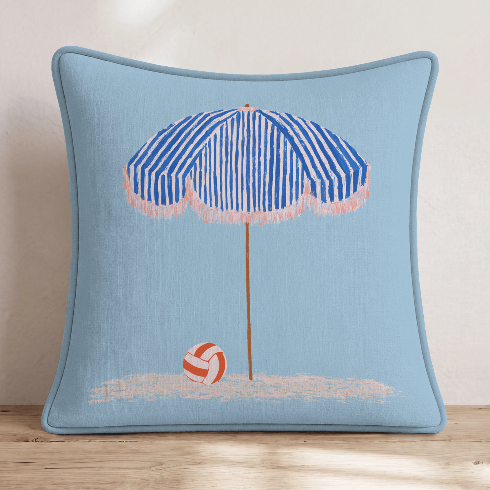 Beach and Volley Throw Pillow - Hillcroft Home