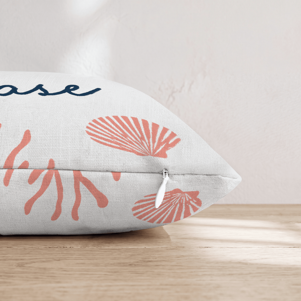 Beach Please Throw Pillow - Hillcroft Home