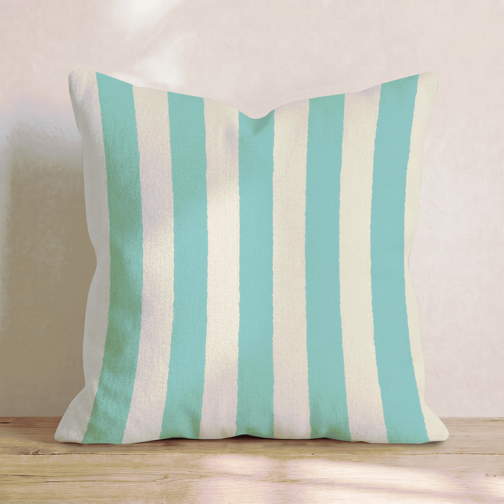 Beach Stripes Throw Pillow - Hillcroft Home