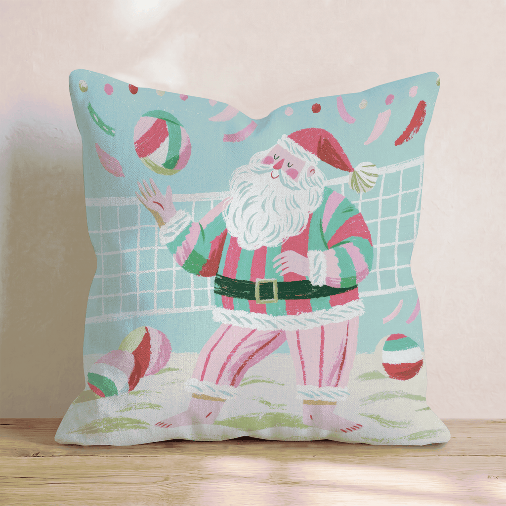 Beach Volleyball Serve Throw Pillow - Hillcroft Home