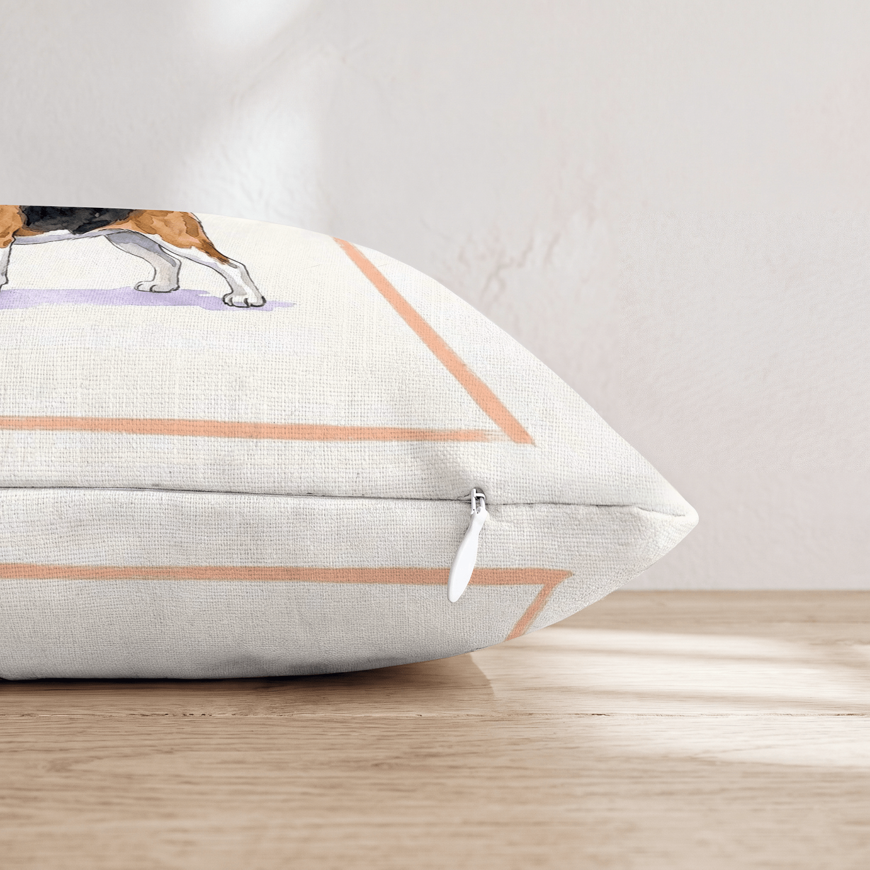 Beagle Coffee Throw Pillow - Hillcroft Home