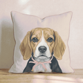 Beagle Portrait_ Throw Pillow - Hillcroft Home