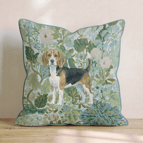 Beagle Power Throw Pillow - Hillcroft Home