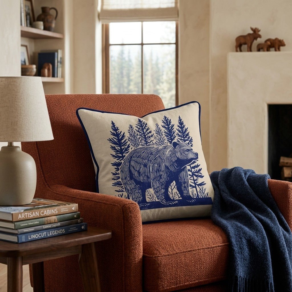 Bear Necessities Throw Pillow - Hillcroft Home