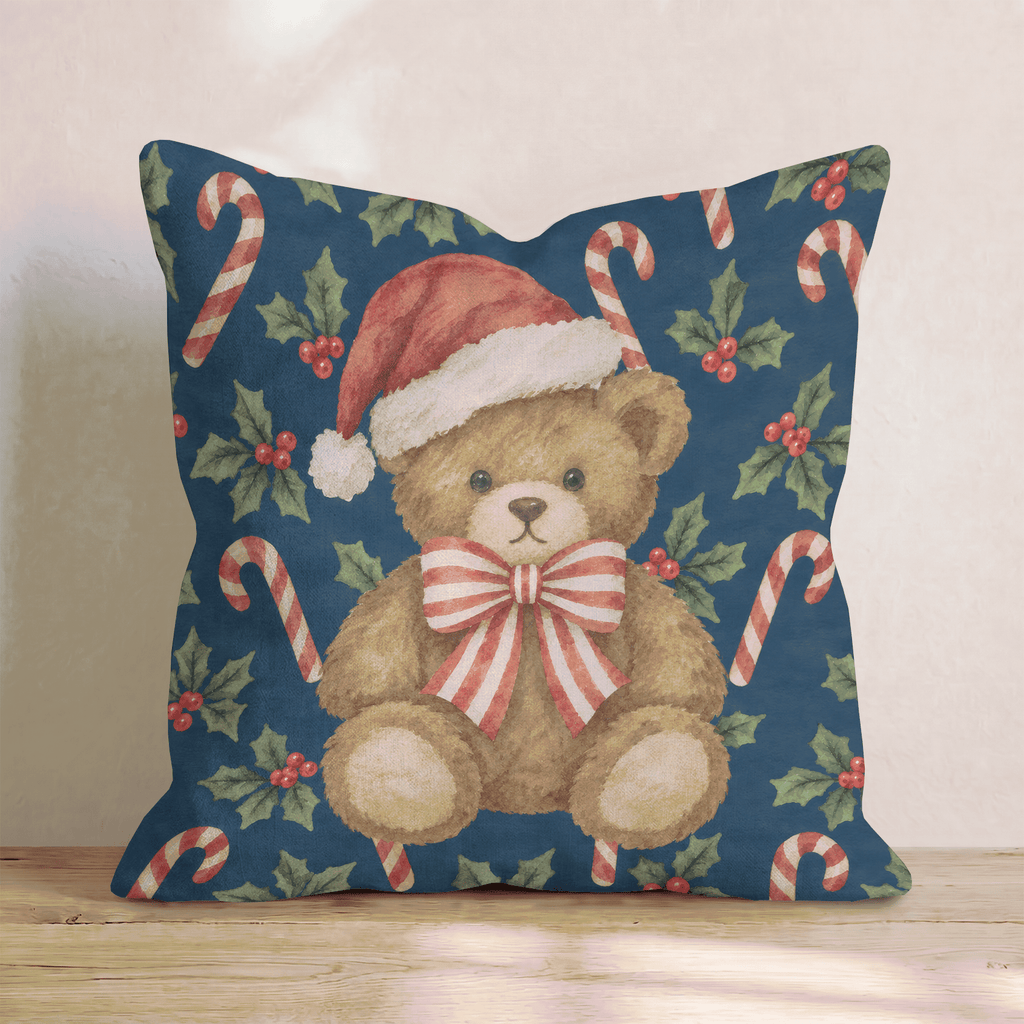Beary Merry Throw Pillow throw pillow - Hillcroft Home
