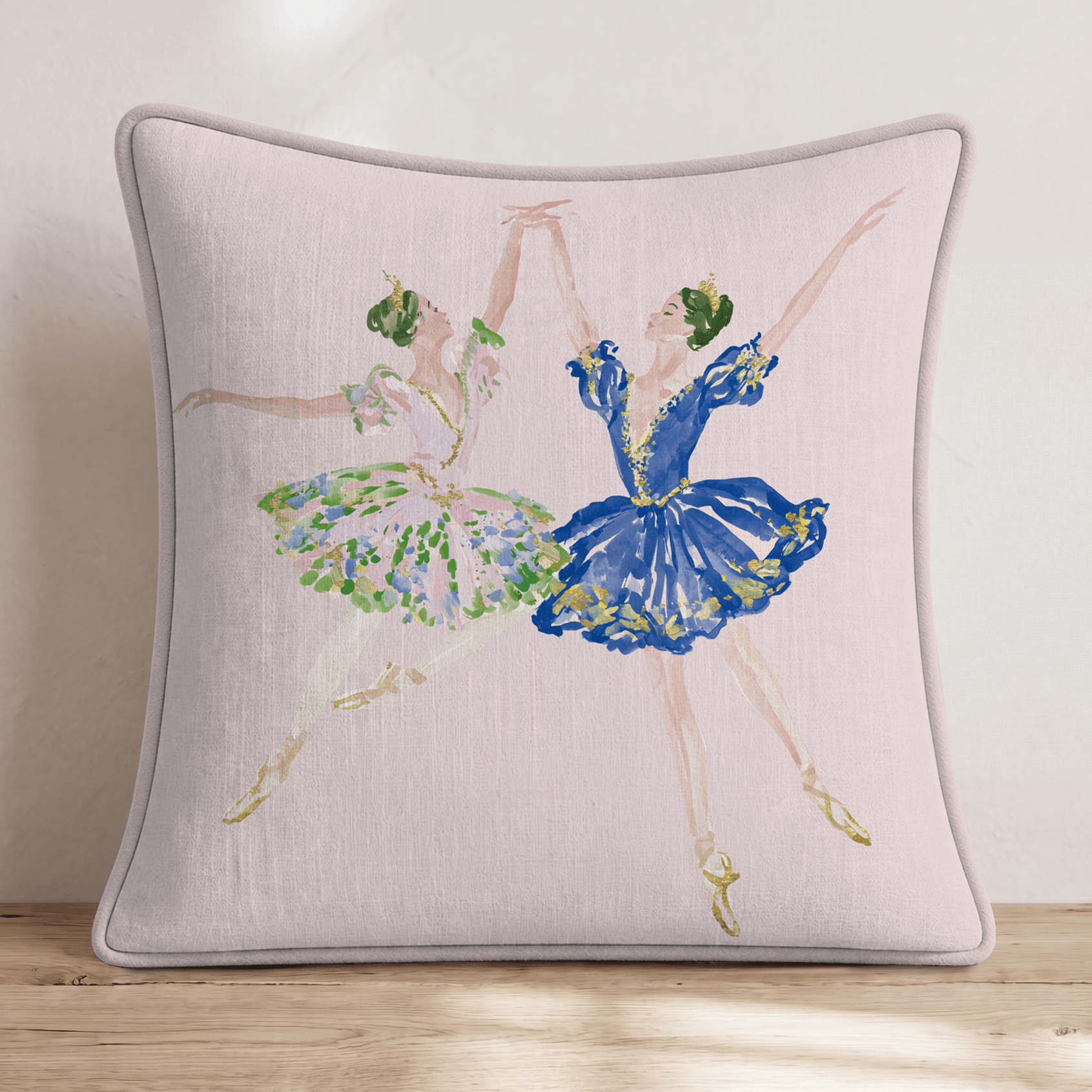 Beautiful Ballerinas Throw Pillow - Hillcroft Home