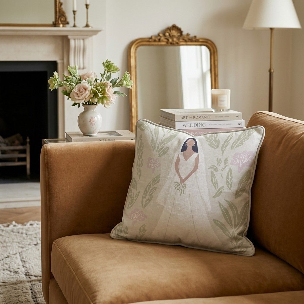 Beautiful Bride Throw Pillow - Hillcroft Home