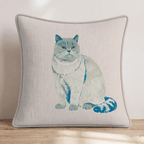 Beautiful British Shorthair Throw Pillow - Hillcroft Home