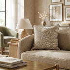 Beige Fawn Throw Pillow - Hillcroft Home