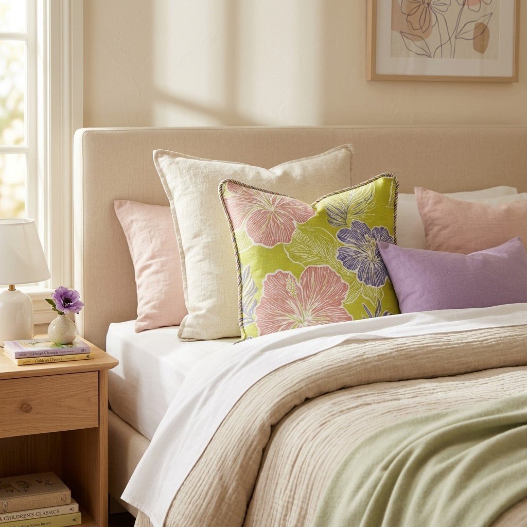 Beloved Flower Throw Pillow - Hillcroft Home