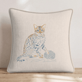Bengal Playtime Throw Pillow - Hillcroft Home