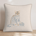 Bengal Playtime Throw Pillow - Hillcroft Home