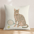 Bengal Tennis Star Throw Pillow - Hillcroft Home
