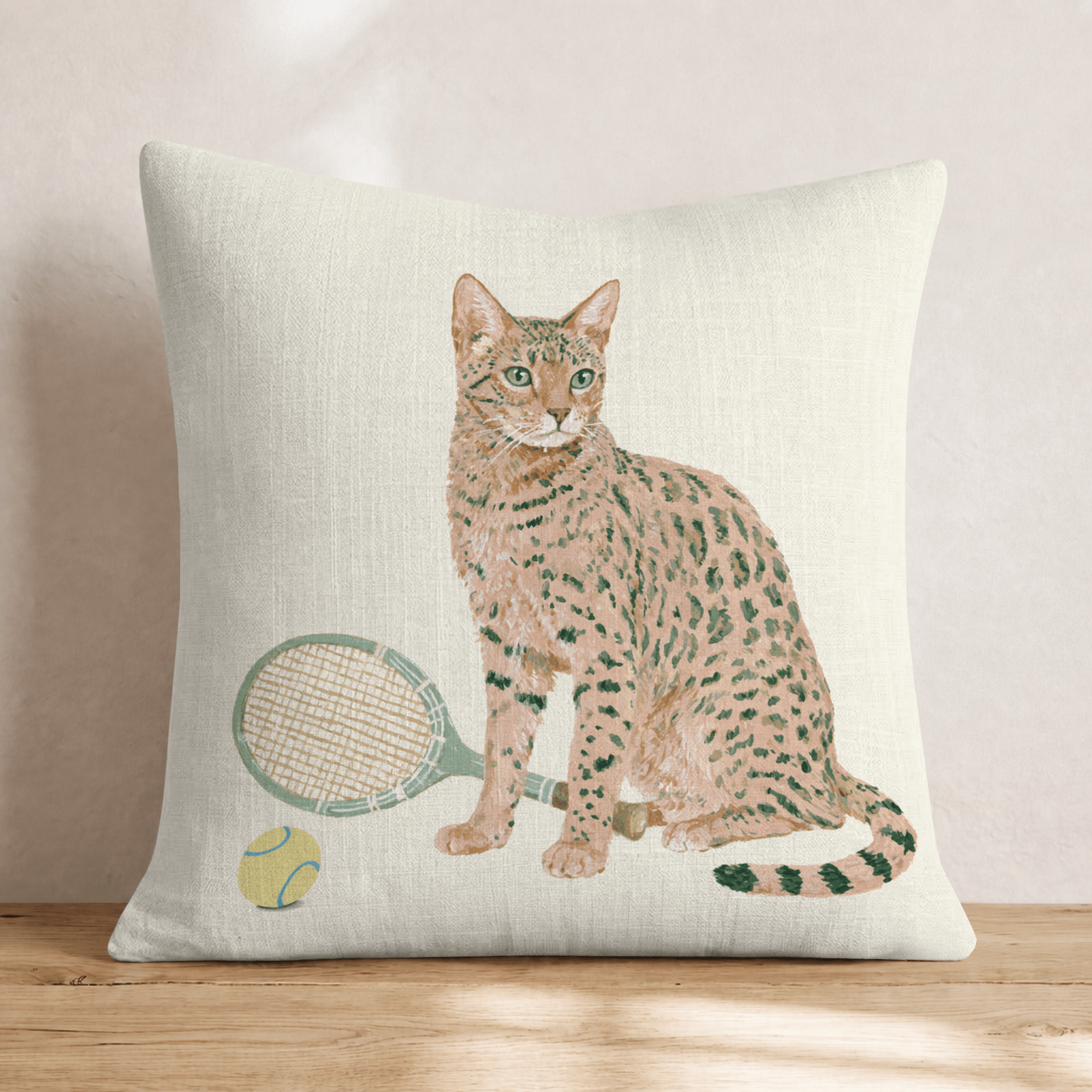Bengal Tennis Star Throw Pillow - Hillcroft Home