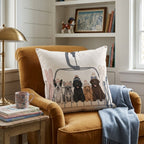 Benton Ski Pups Throw Pillow - Hillcroft Home