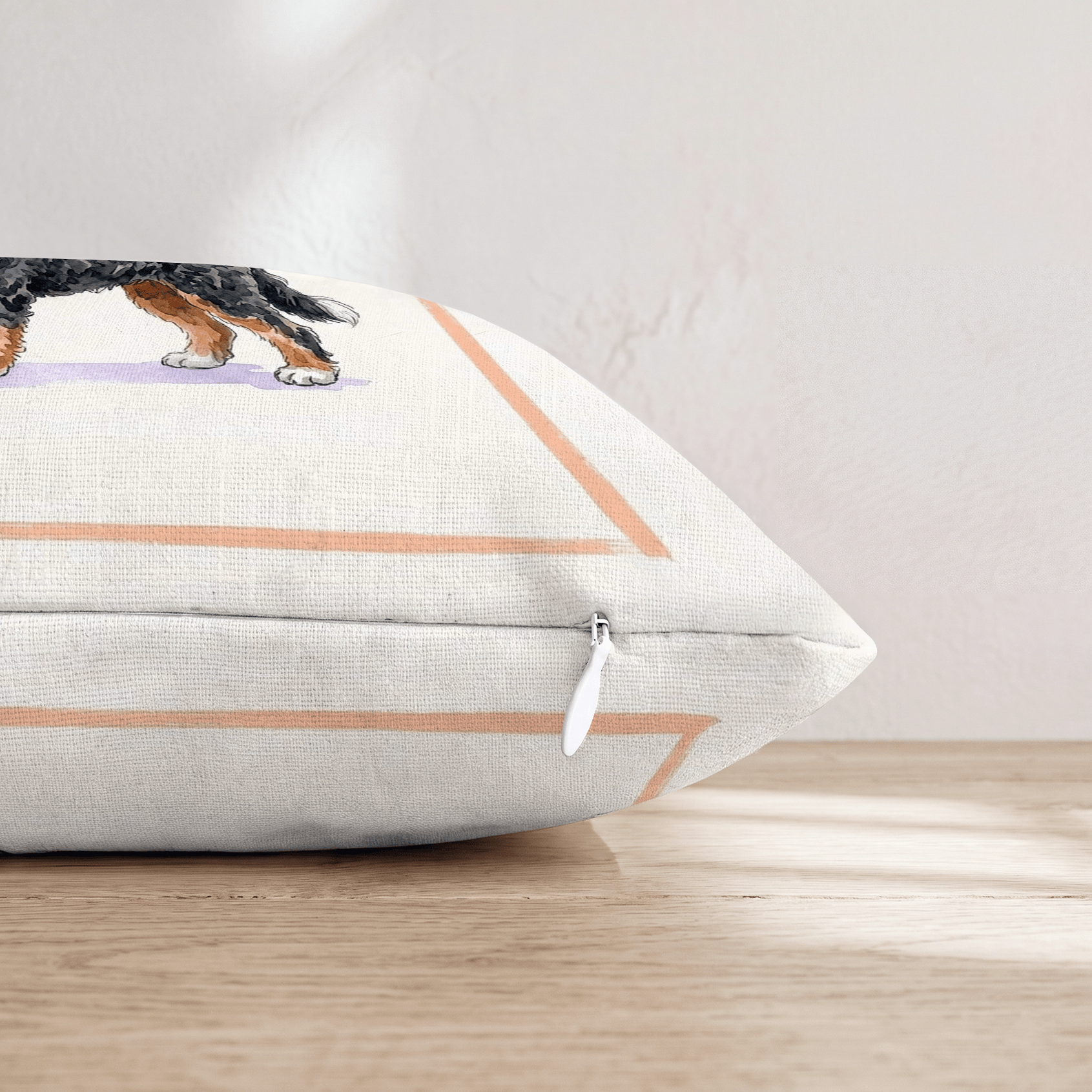 Bernedoodle Coffee Throw Pillow - Hillcroft Home
