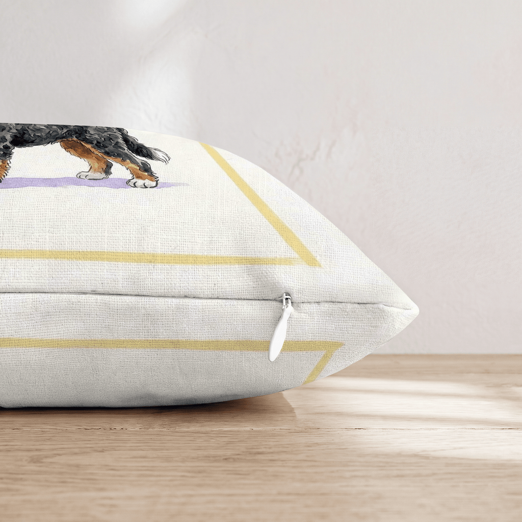 Bernedoodle Matcha Throw Pillow - Hillcroft Home