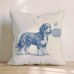 Bernedoodle Pickleball Throw Pillow - Hillcroft Home