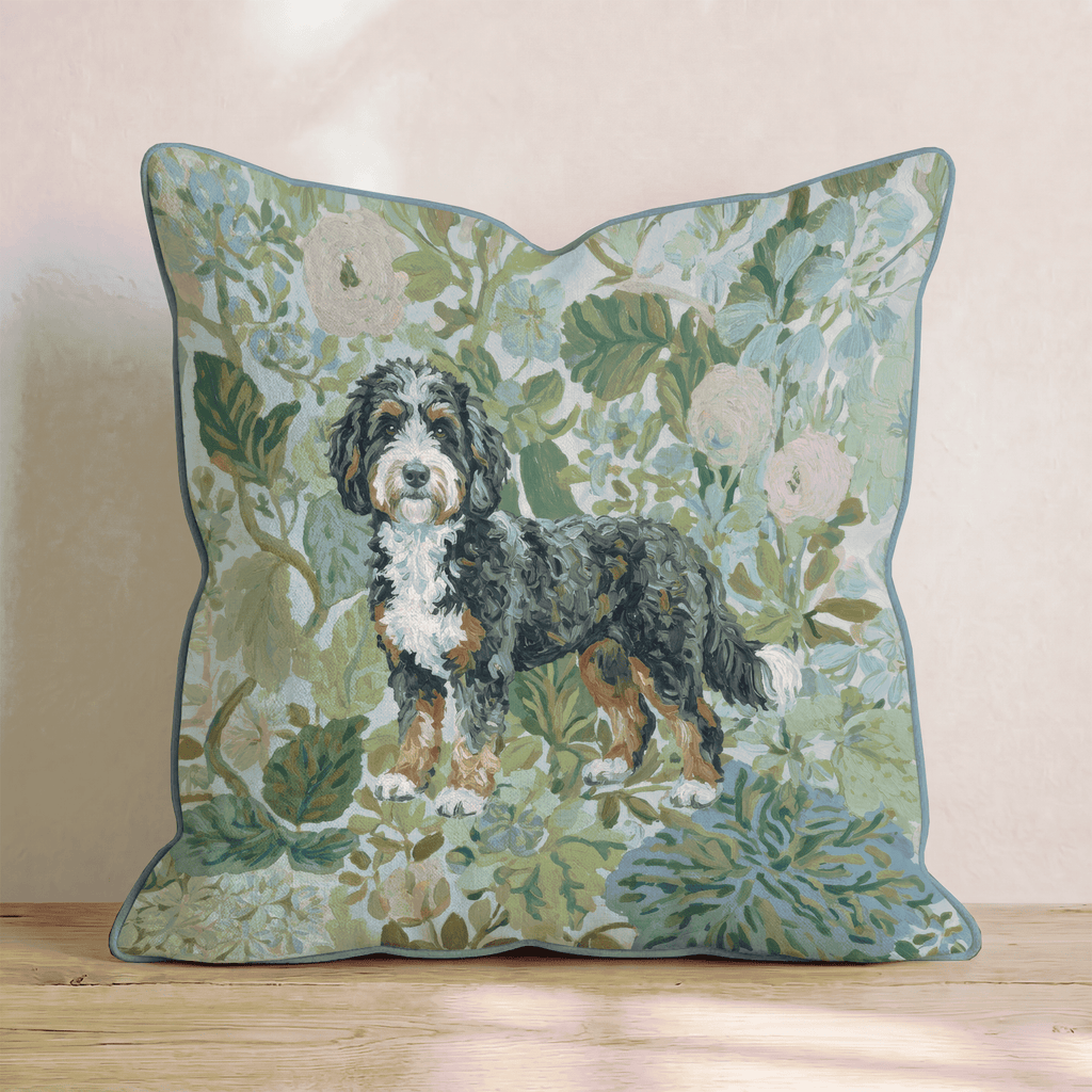 Bernedoodle Power Throw Pillow - Hillcroft Home