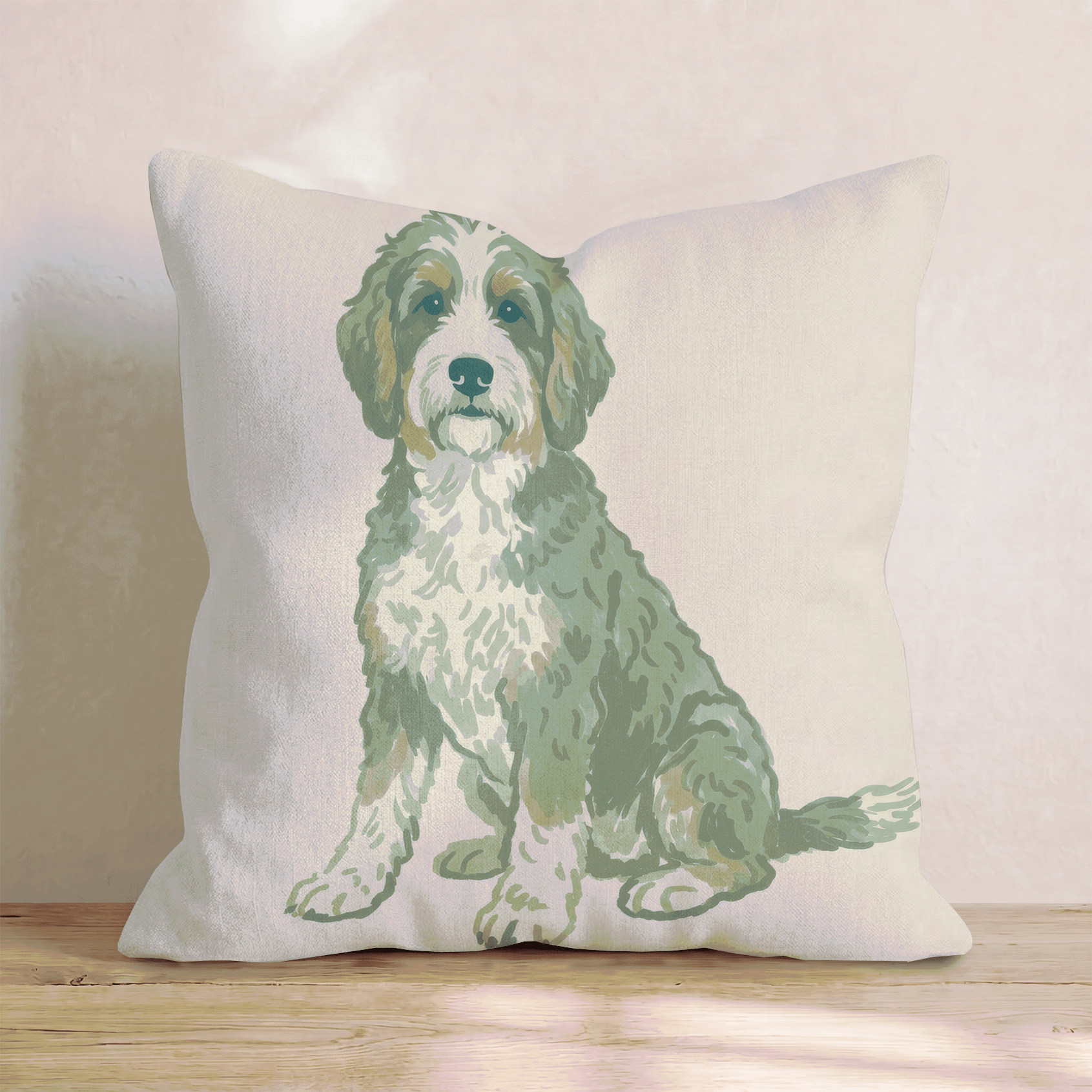 Bernedoodle Throw Pillow - Hillcroft Home