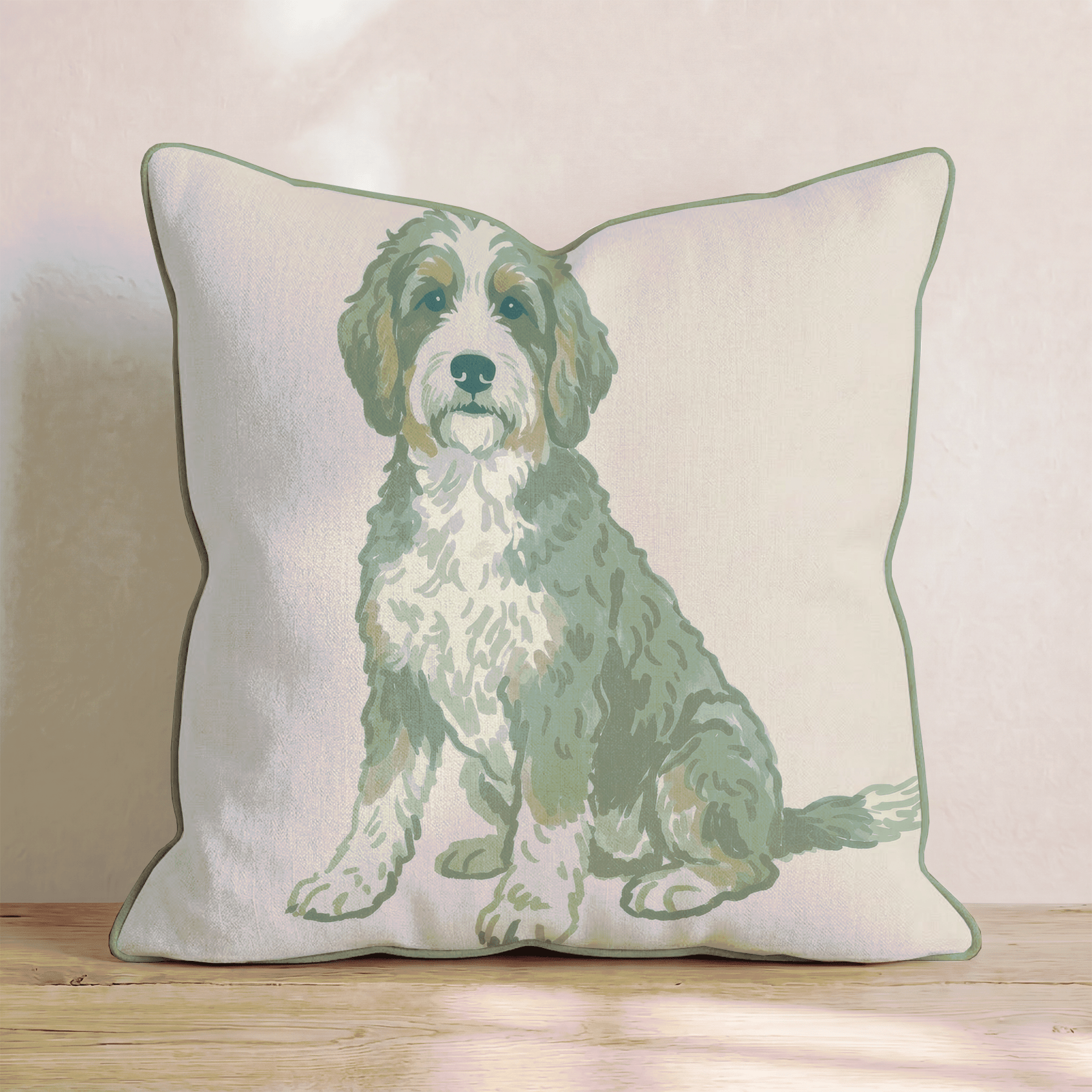 Bernedoodle Throw Pillow - Hillcroft Home