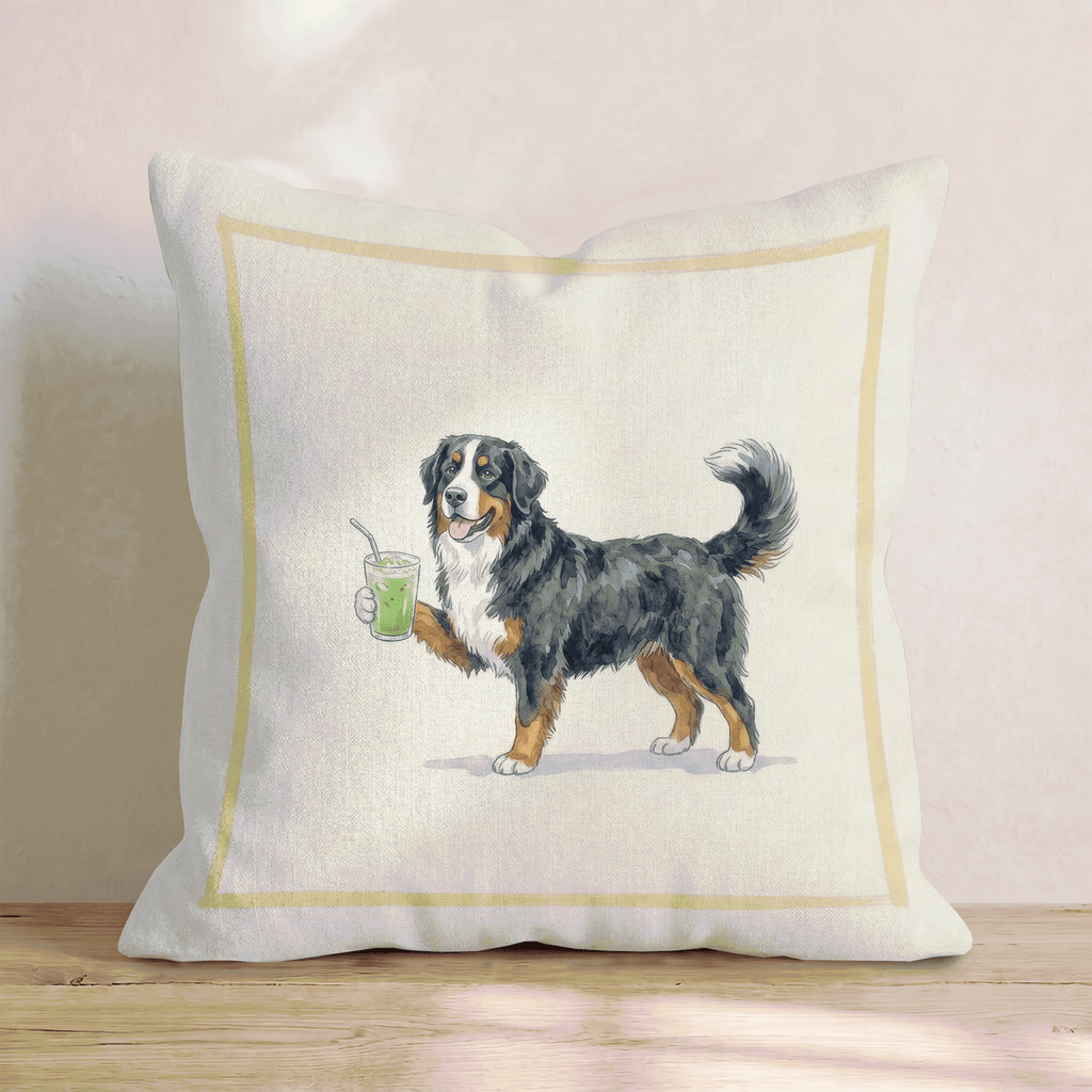 Bernese Matcha Throw Pillow - Hillcroft Home