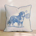 Bernese Mountain Dog Pickleball Throw Pillow - Hillcroft Home